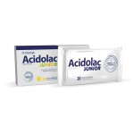 Acidolac Junior (weiße Schokolade) x 20 Tabletten.