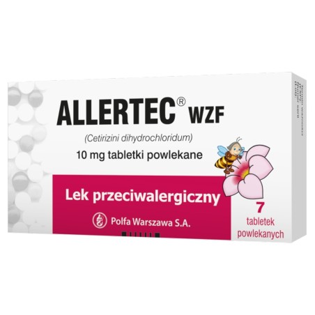 Allertec WZF 10 mg x 7 comprimés
