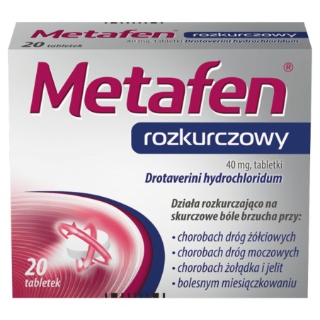 Metafen antispasmodic 40mg x 20 tablets