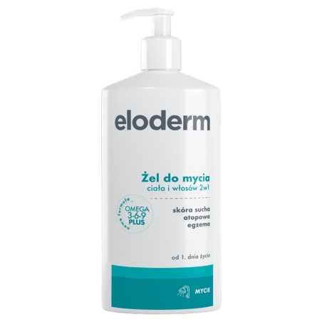 Eloderm Mycí gel na tělo a vlasy 2v1 400 ml