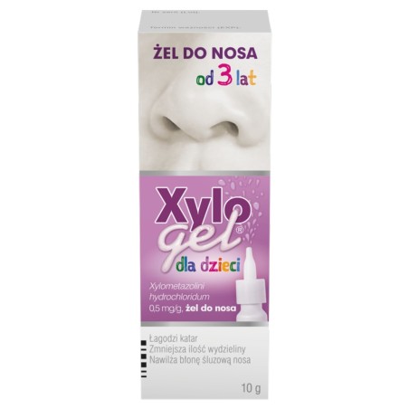 Xylogel dla dzieci żel do nosa 0,5 mg/g but. 10 g z pompką dozującą