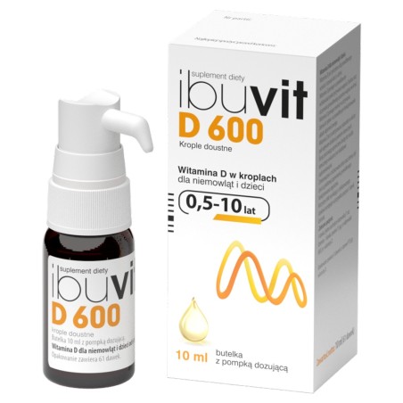 Ibuvit D 600 gocce orali 10 ml /con pompa dosatrice/