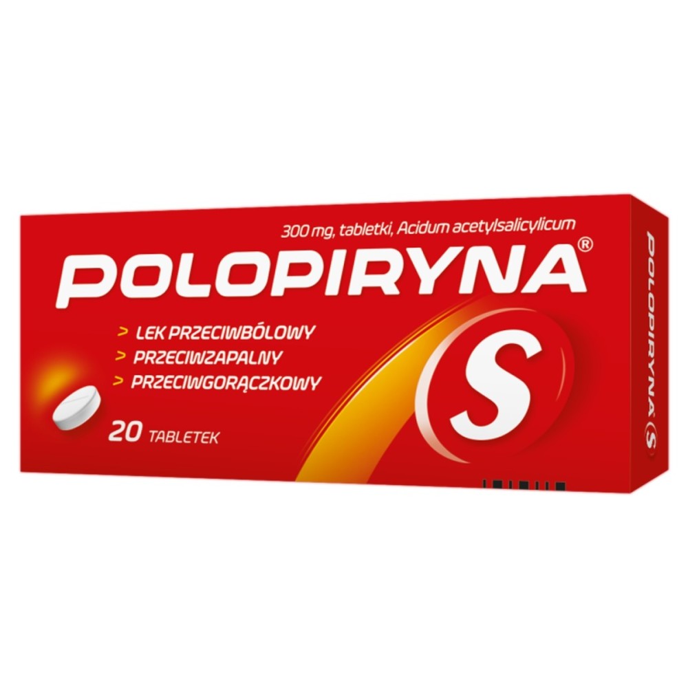 Polopiryna S 300 mg x 20 comprimés.