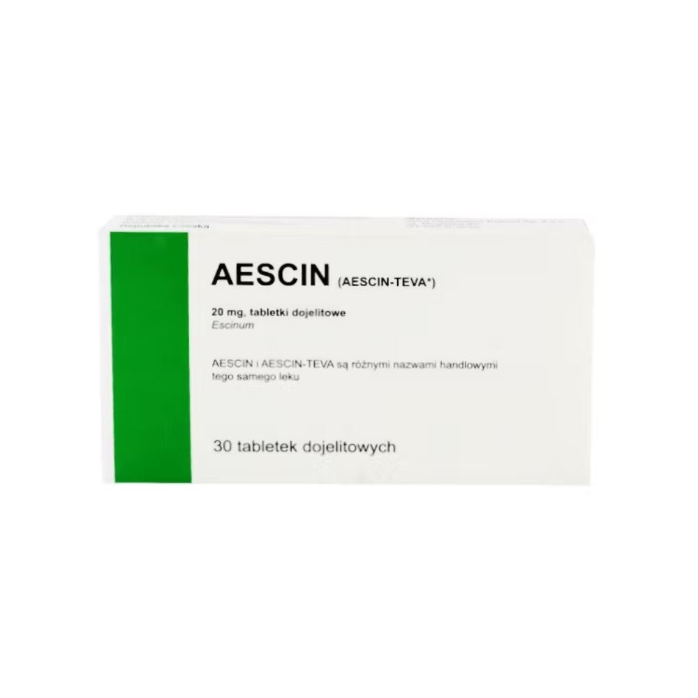 Aescin, 20 mg,tabl.dojelit.,(i.rów),Delf,C