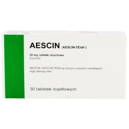 Aescin, 20 mg,tabl.dojelit.,(i.rów),Delf,C