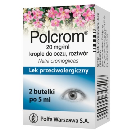 Polcrom colirio en solución. 20 mg/ml 5 ml x 2