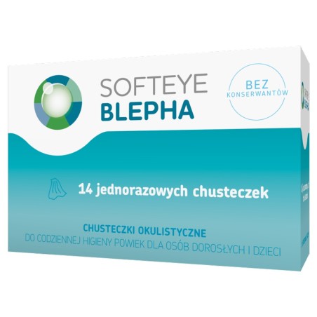 Softeye Blepha ophthalmic wipes x 14 pcs.