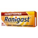 Famotydyna Ranigast 20 mg x 20 comprimés. bol