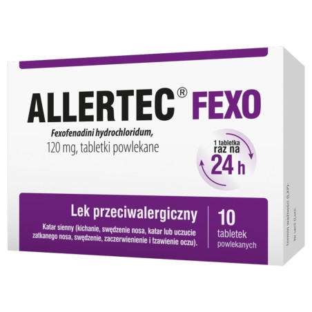 Allertec Fexo 120 mg x 10 compresse.