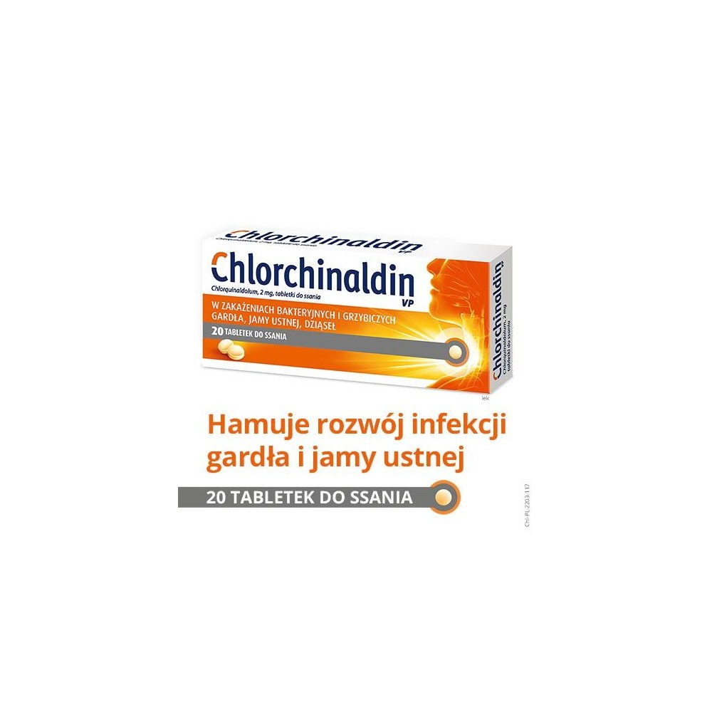 Chlorchinaldin VP 20 pastilles
