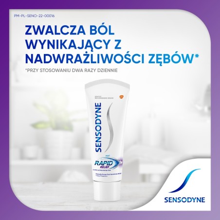 Sensodyne Ultrafast Relief Zahnpasta für medizinische Geräte mit Fluorid 75 ml