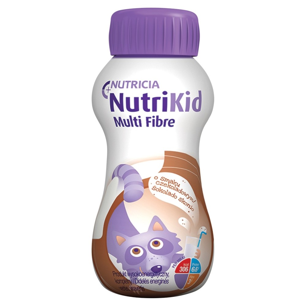 NutriKid Multi Fiber Food for special medical purposes chocolate 200 ml
