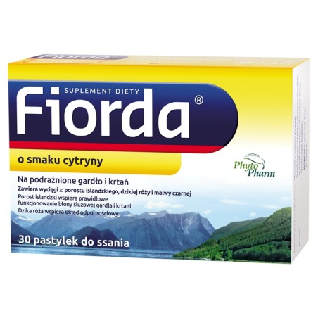 Fiorda Dietary supplement with lemon flavor 30 pieces