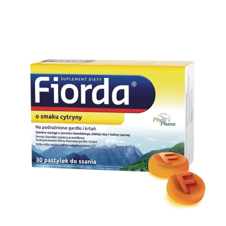 Fiorda Nahrungsergänzungsmittel mit Zitronengeschmack 30 Stück