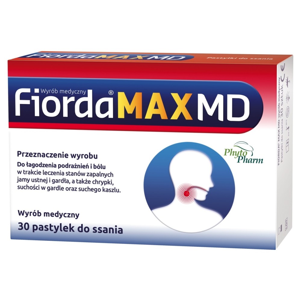 Fiorda Max MD Medical device, lozenges, 30 pieces