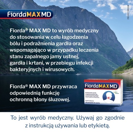 Fiorda Max MD Medical device, lozenges, 30 pieces
