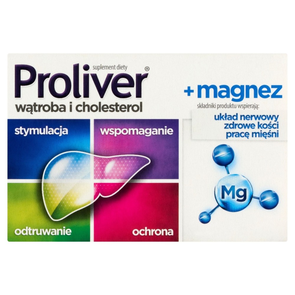 Proliver + magnésium Complément alimentaire 30 pièces