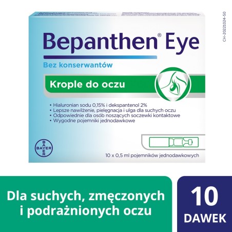 Bepanthen oční kapky 10 x 0,5 ml