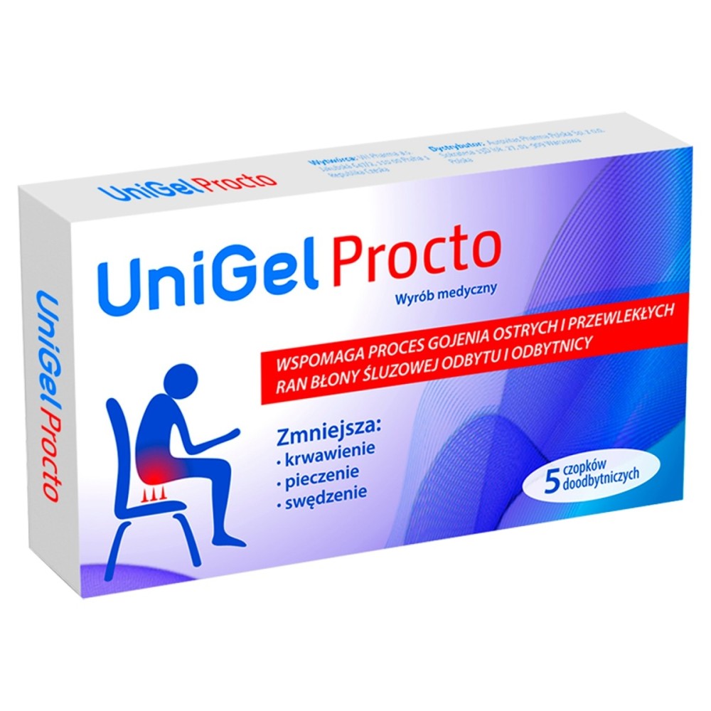UniGel Procto Dispositif médical 5 pièces