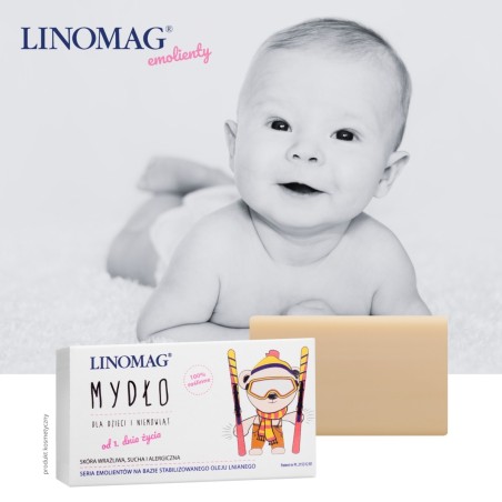 Linomag Seife für Kinder und Kleinkinder ab dem ersten Lebenstag 100 g