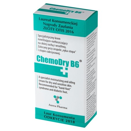 ChemoDry B6 Specialist crema idratante e oleosa per pelli secche e sensibili 50 ml