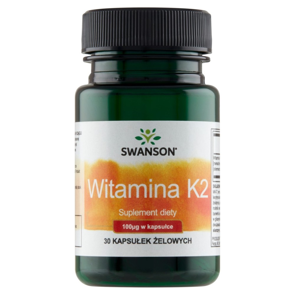 Swanson Doplněk stravy vitamín K2 100 mcg 13 g (30 kusů)
