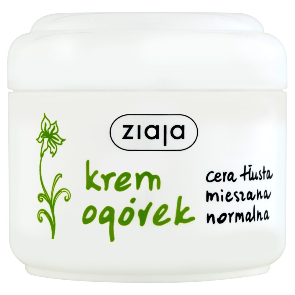 Ziaja Crème concombre pour peaux mixtes grasses normales 100 ml