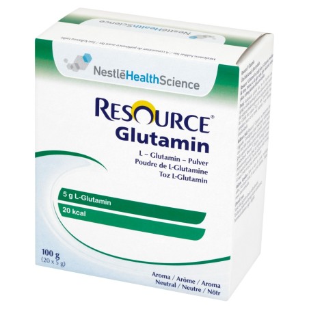 Resource Glutamine Partial diet powder, neutral flavor, 20 x 5 g