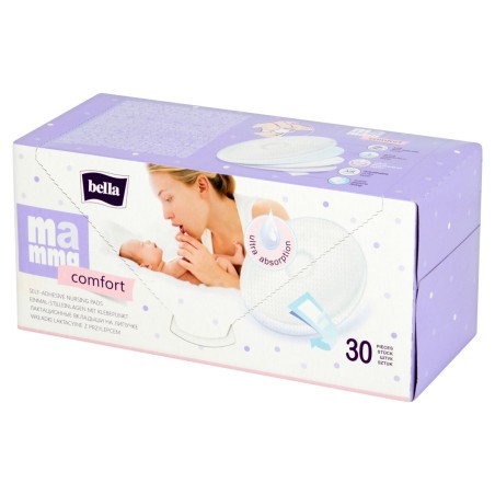 Bella Mamma Comfort Nursing pads with adhesive, 30 pieces
