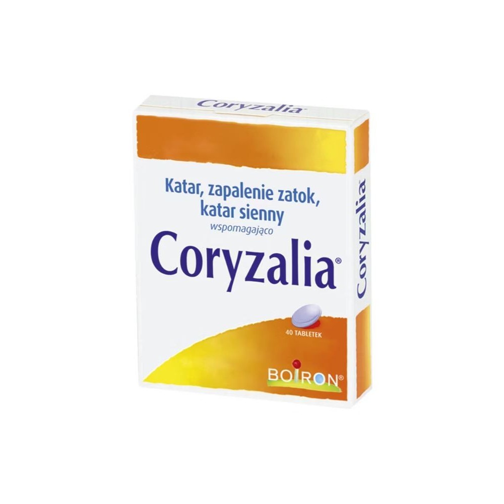 Tabletas de Coryzalia, arrastre. 40 tabletas