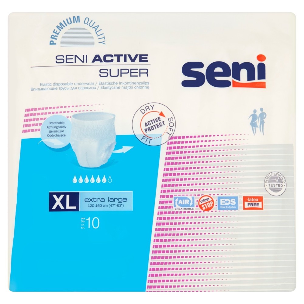 Seni Active Super Extra Large Elastic absorbent panties 10 pieces