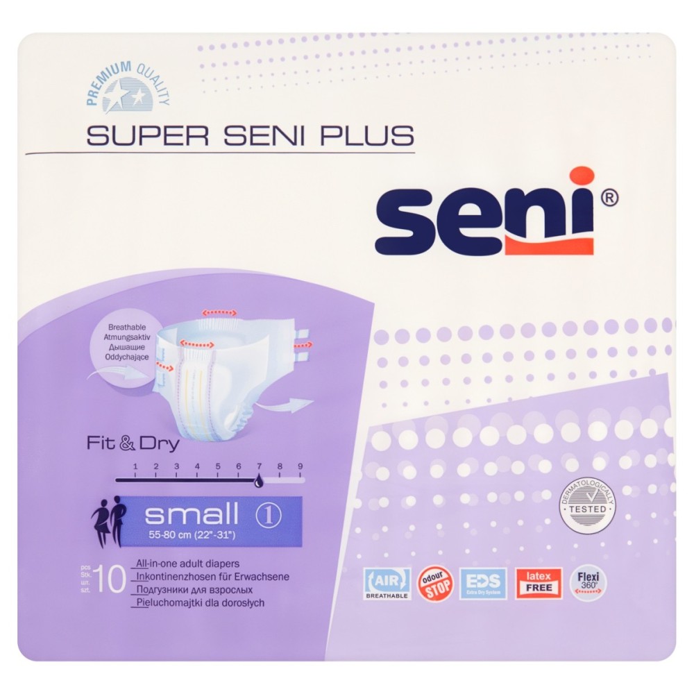 Seni Super Plus Small Diaper panties for adults, 10 pieces