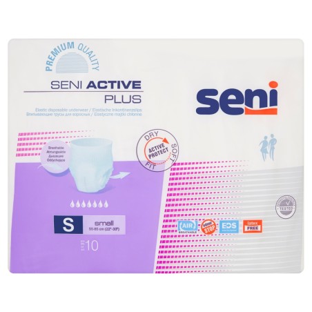 Seni Active Plus Small Elastic absorbent panties 10 pieces