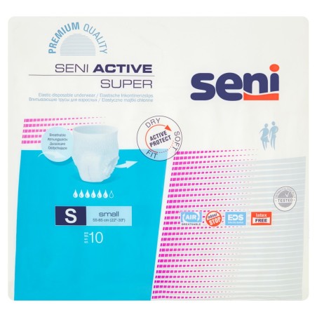 Seni Active Super Small Elastic absorbent panties 10 pieces