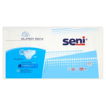 Seni Super Medium Diapers for adults, 30 pieces