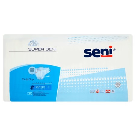 Seni Super Large Diapers for adults, 30 pieces