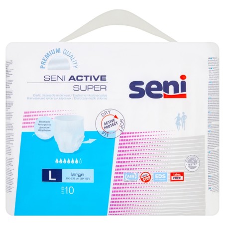 Seni Active Super Elastic absorbent panties 10 pieces