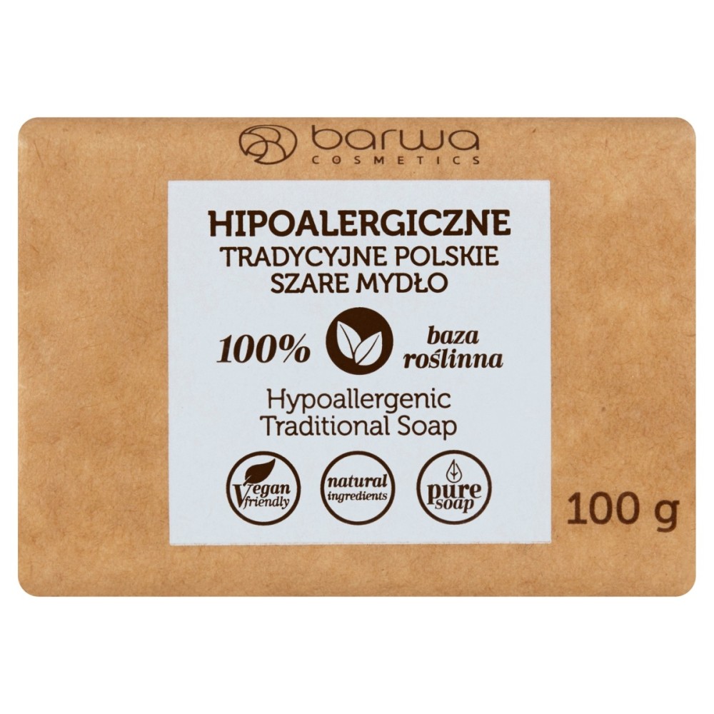 Barwa Hypoallergenic traditional Polish gray soap 100 g