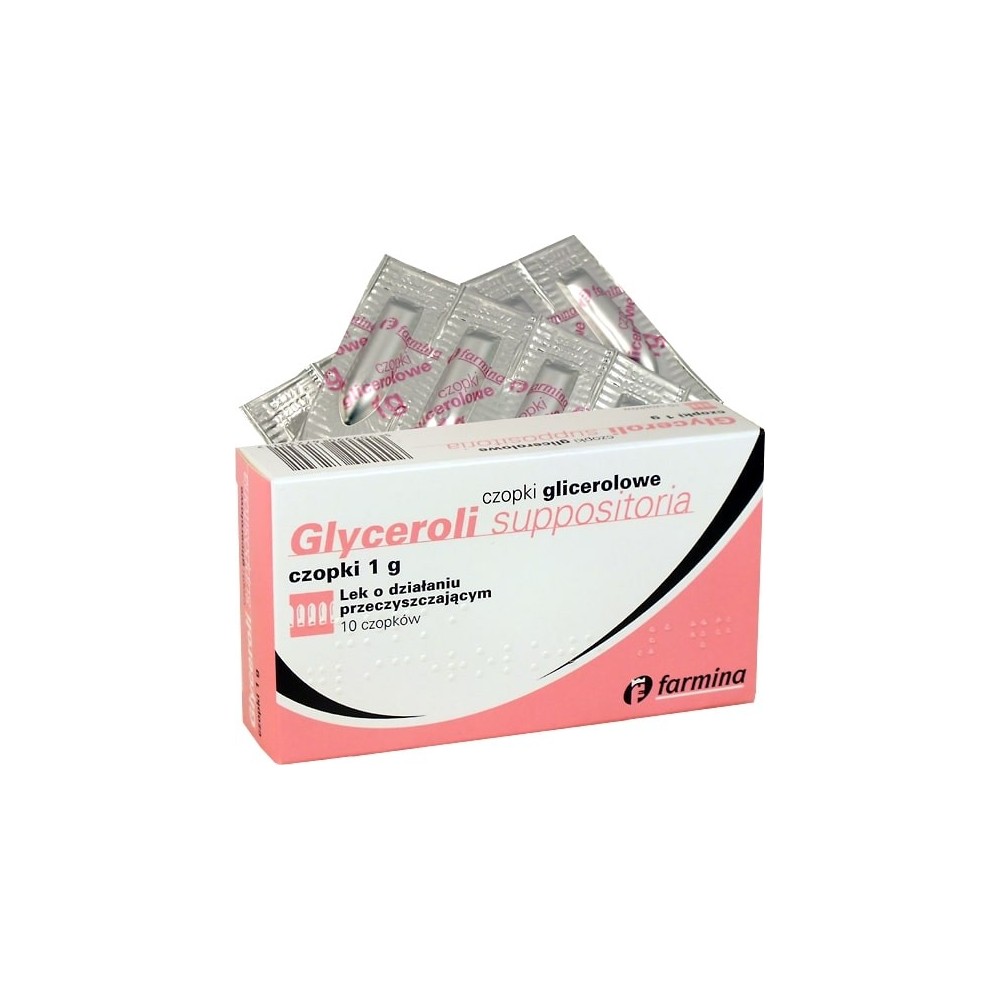Glycerol suppositories rectal plug. 1g 10plugs