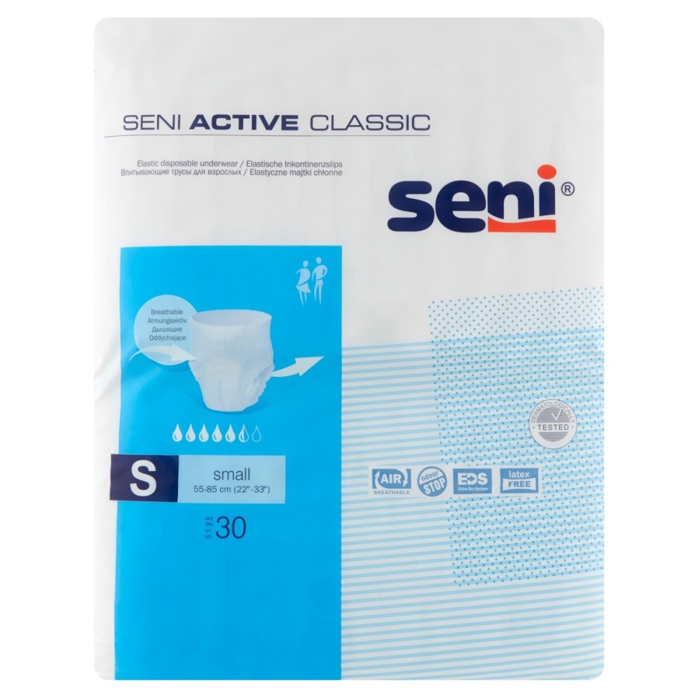 Seni Active Classic Small Braguita absorbente elástica 30 piezas
