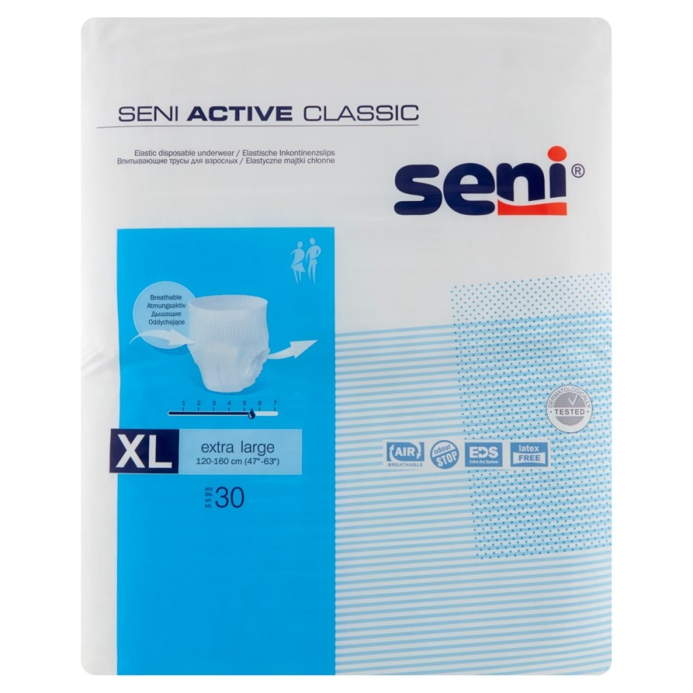 Seni Active Classic Extra Large Elastic absorbent panties 30 pieces