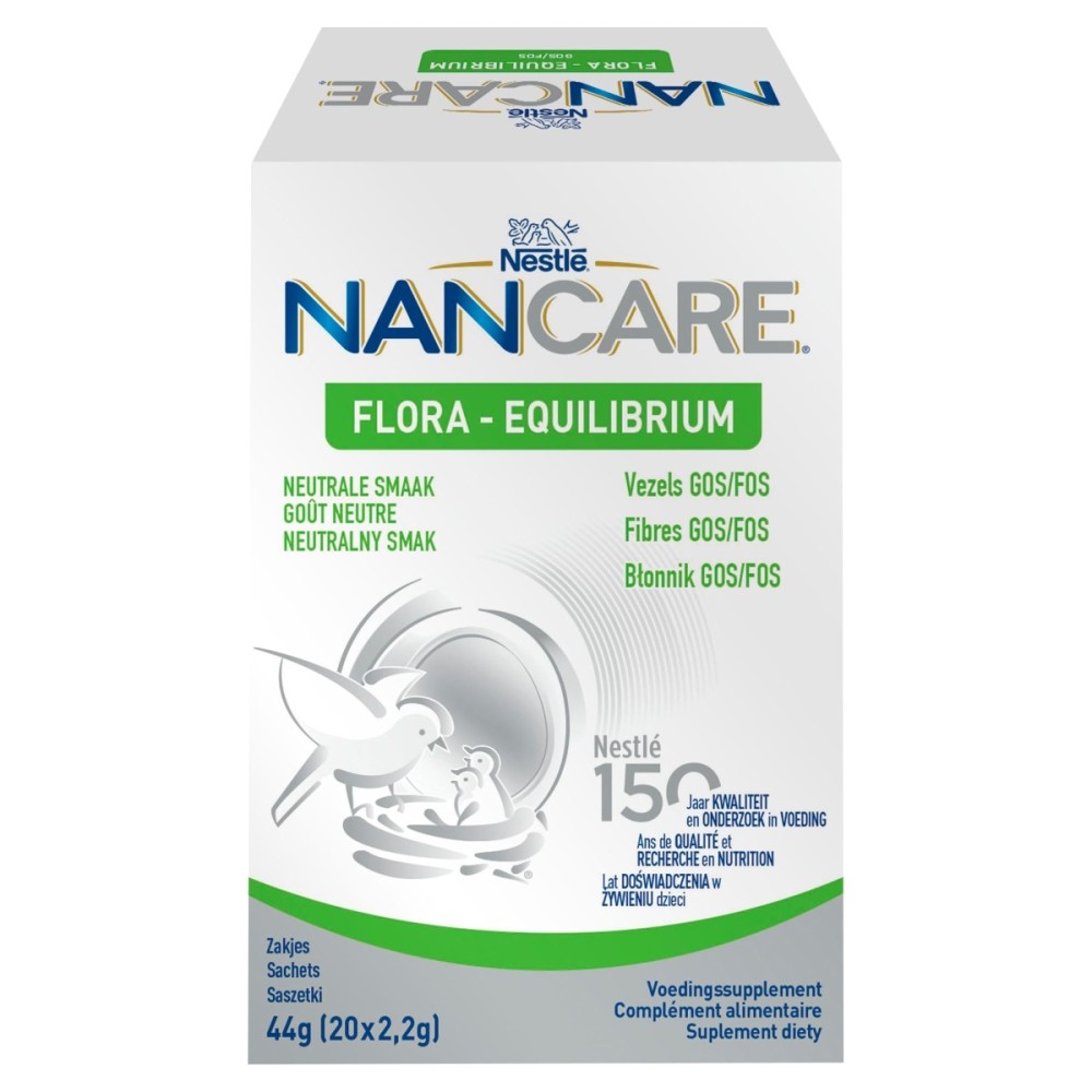 NAN CARE Flora - Equilibrium Integratore alimentare per neonati e bambini nella prima infanzia 44 g (20 x 2,2 g)
