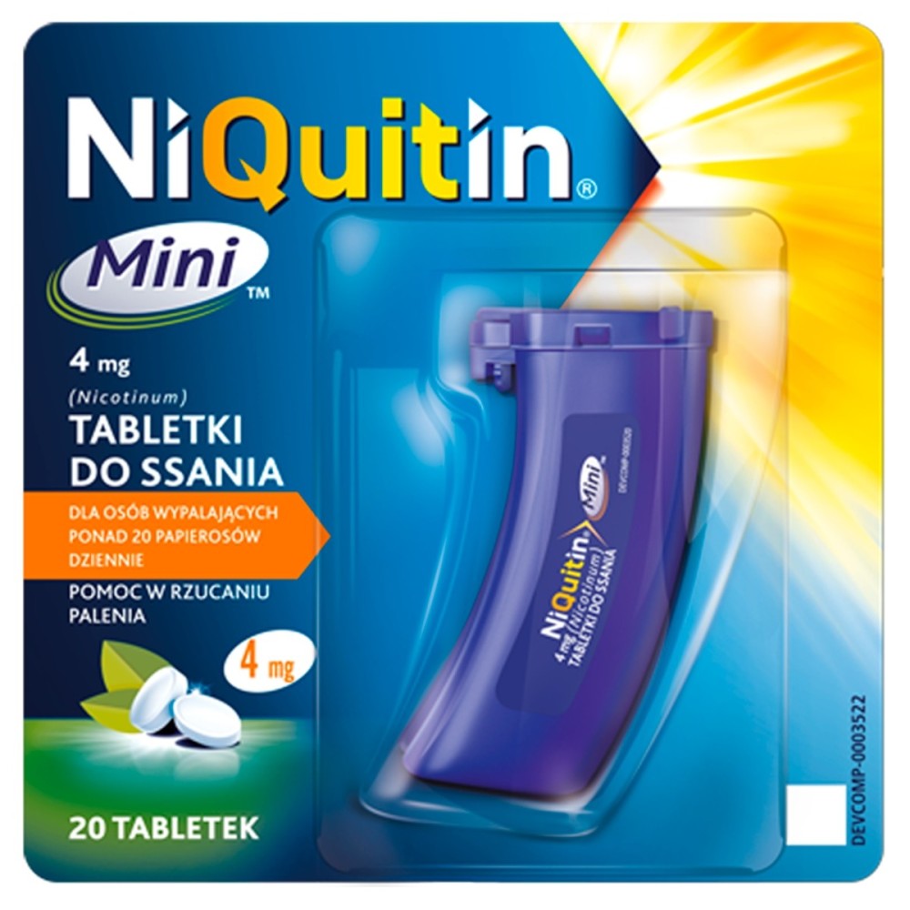 NiQuitin Mini Sucking Tablets 4 mg 20 pcs.