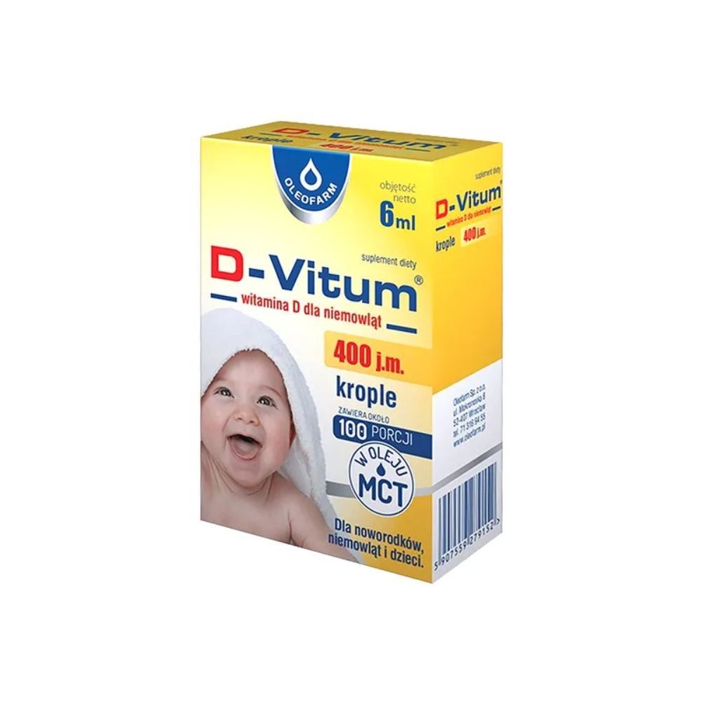 D-Vitum Vitamine D pour bébés 400 UI