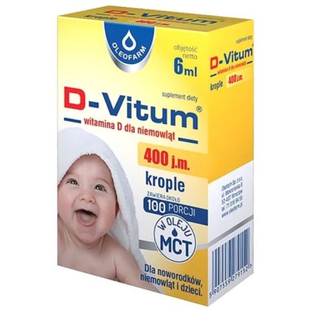 D-Vitum Vitamine D pour bébés 400 UI
