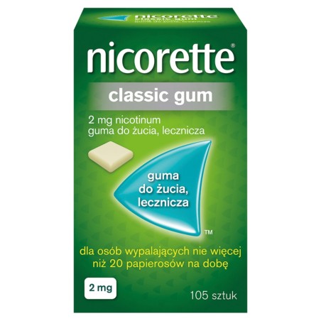 Nicorette Classic Gum Kaugummi 2 mg 105 Stück
