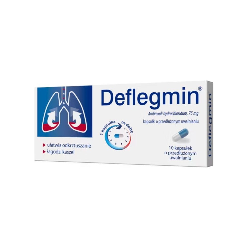 Deflegmin extended-release capsules 0.075g 10 pieces