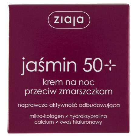 Ziaja Jasmine 50+ Crema de noche antiarrugas 50 ml