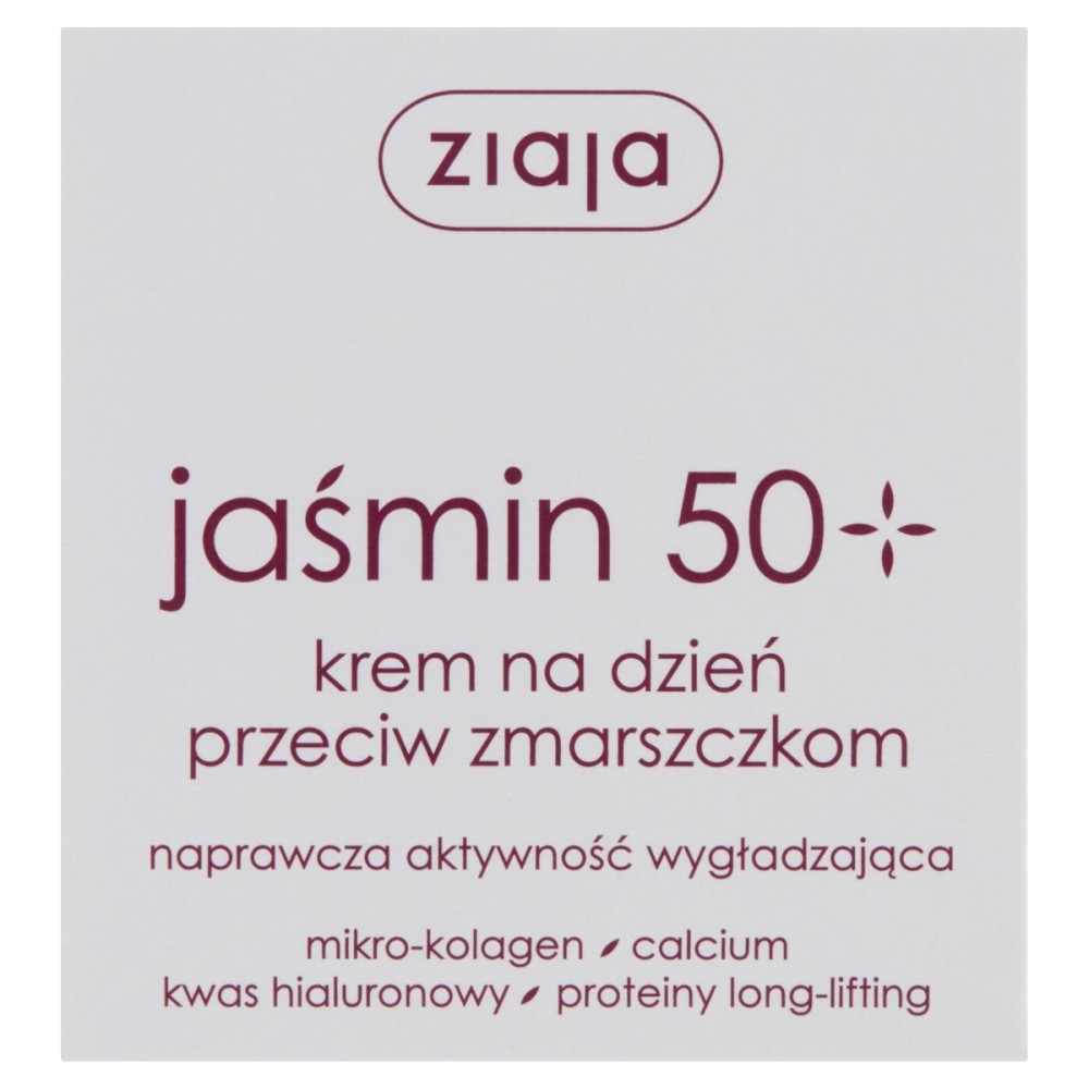 Ziaja Jasmine 50+ Denní krém proti vráskám 50 ml