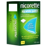 Nicorette Icy White Gum medizinischer Kaugummi 4 mg 105 Stück